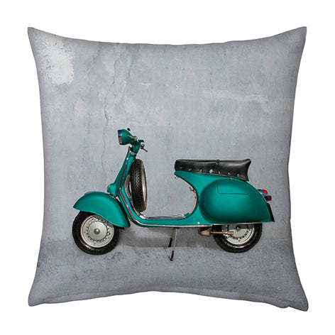 Cuscino Arredo Bifaccia 100% cotone Made in Italy  VESPA 40x40cm