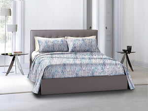 Completo letto lenzuola federe bifaccia double face stampa digitale in cotone made in italy  ARMONIE/BIANCO