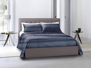 Completo letto lenzuola federe bifaccia double face stampa digitale in cotone made in italy  GIOCHI BLUE/BIANCO