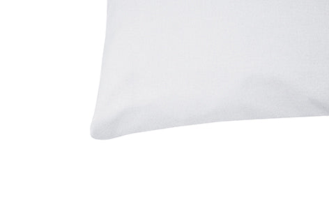 Coppia di federe Set di 2 federe copricuscino guanciale Letto in flanella caldo cotone 100% cotone Made in Italy BIANCO