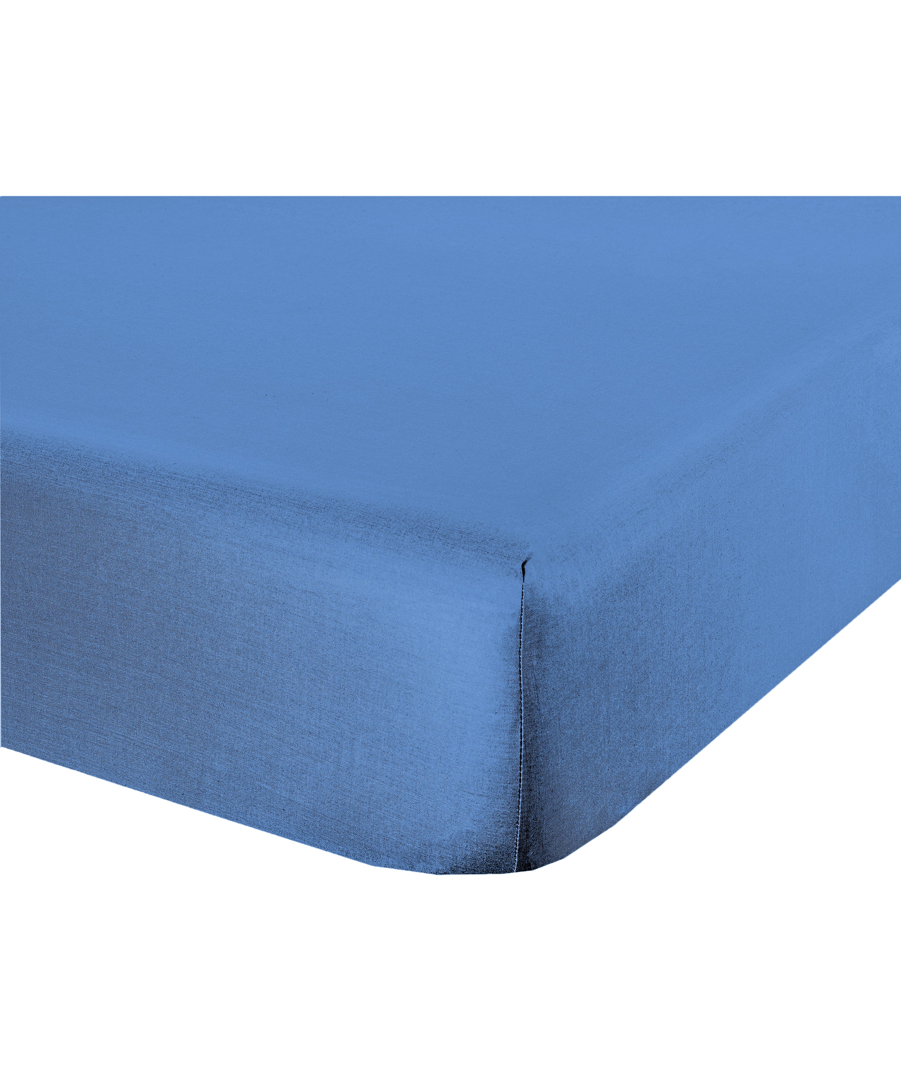 Lenzuolo letto sotto lenzuola con angoli flanella caldo cotone 100% cotone Made in Italy AZZURRO