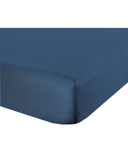 Lenzuolo letto sotto lenzuola con angoli flanella caldo cotone 100% cotone Made in Italy BLU