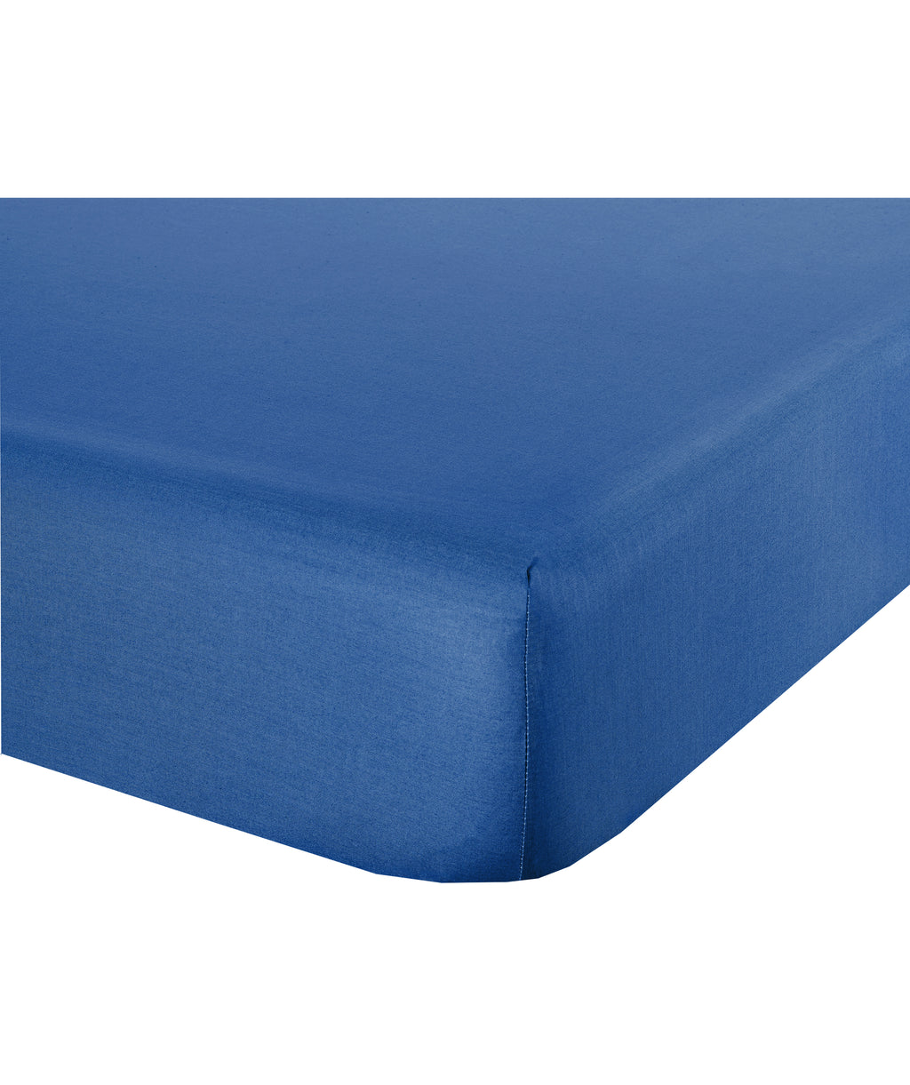 Lenzuolo letto sotto lenzuola con angoli in cotone made in italy BLUETTE - NOVILUNIO.IT
