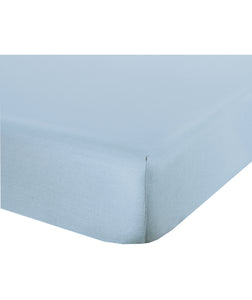 Lenzuolo letto sotto lenzuola con angoli in cotone made in italy CELESTE - NOVILUNIO.IT