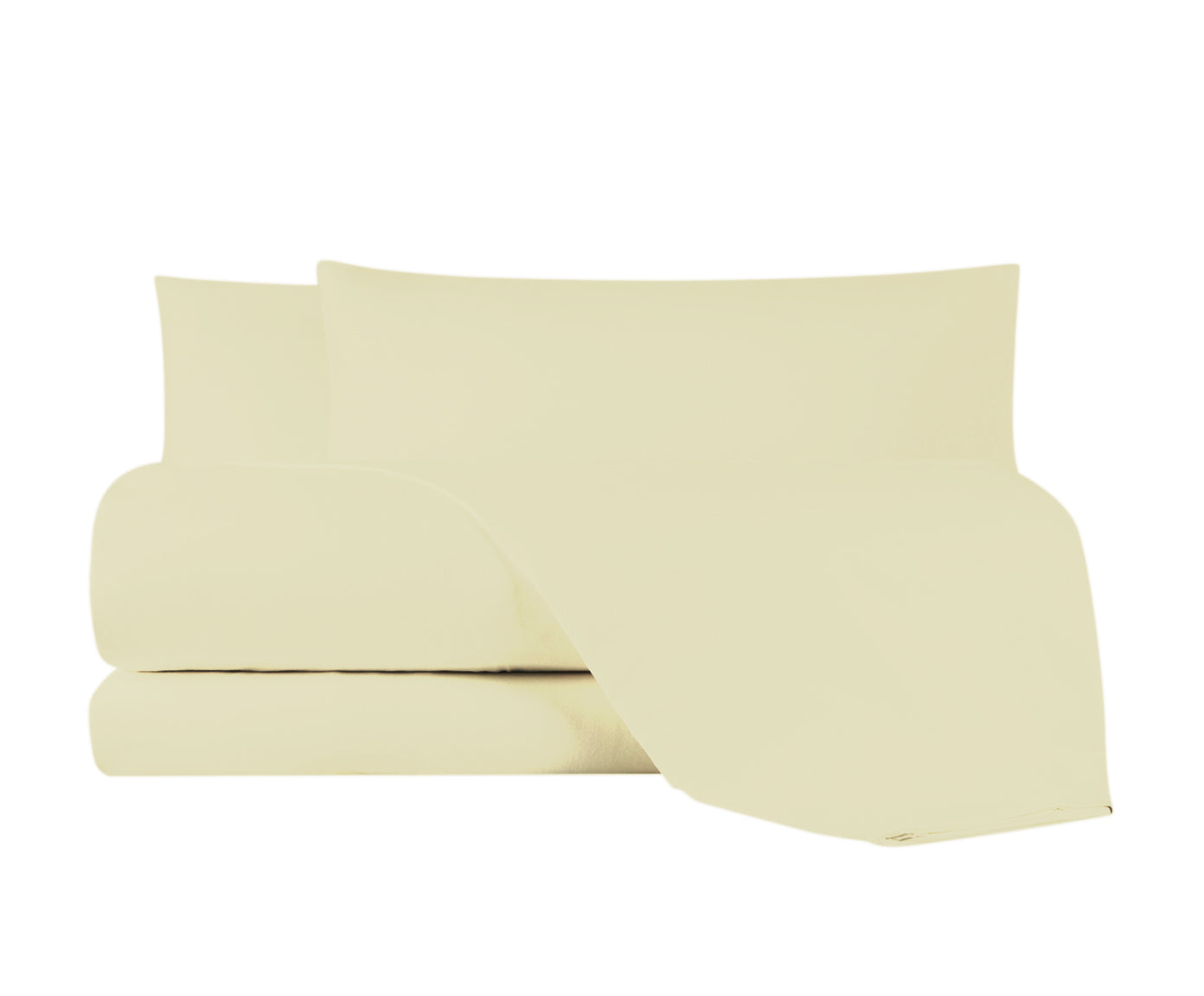 Completo letto lenzuola flanella caldo cotone 100% cotone Made in Italy PANNA - NOVILUNIO.IT
