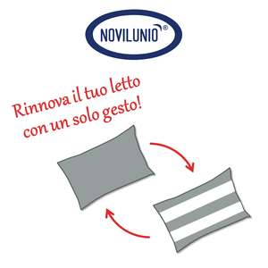 Set 2 federe coppia di federe bifaccia doubleface stampa digitale 100% cotone Made in Italy DOT MINI  ROSA - NOVILUNIO.IT